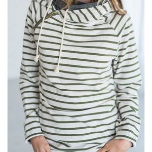 Ampersand ave double hooded sweatshirt